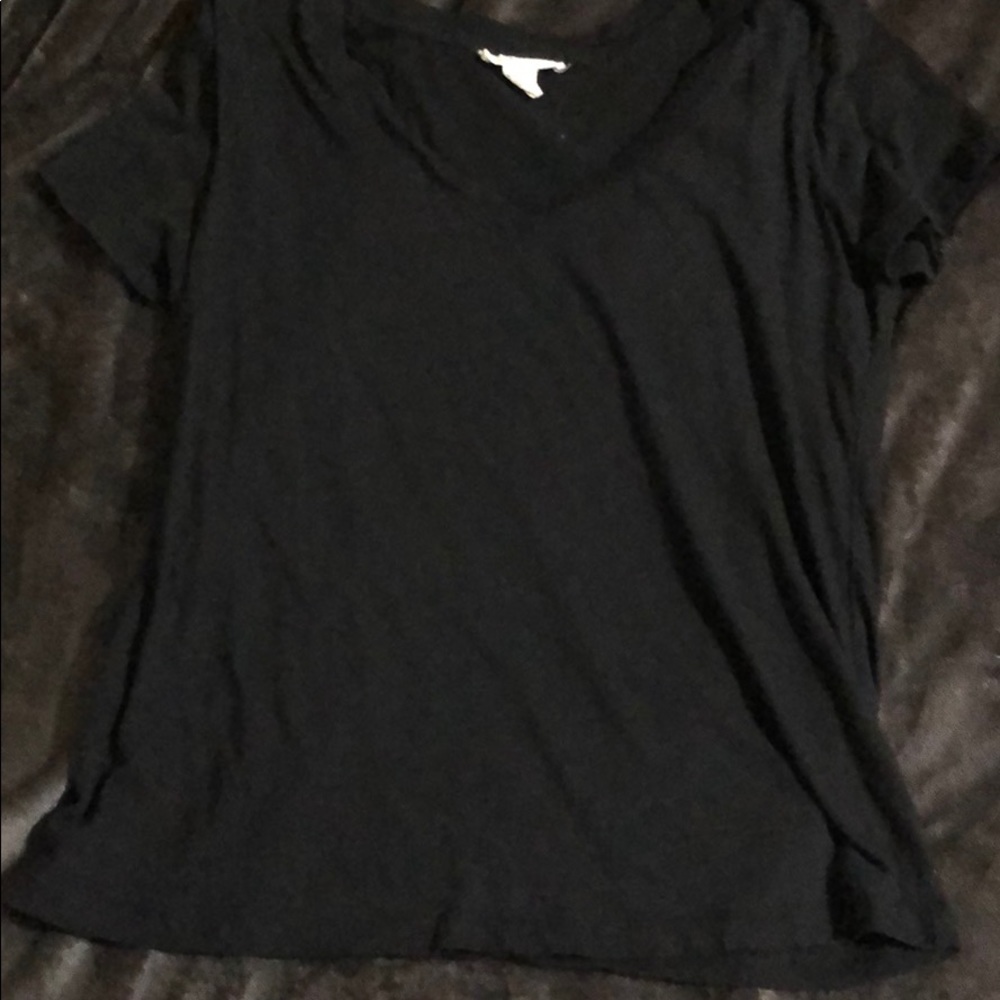 Black V-neck